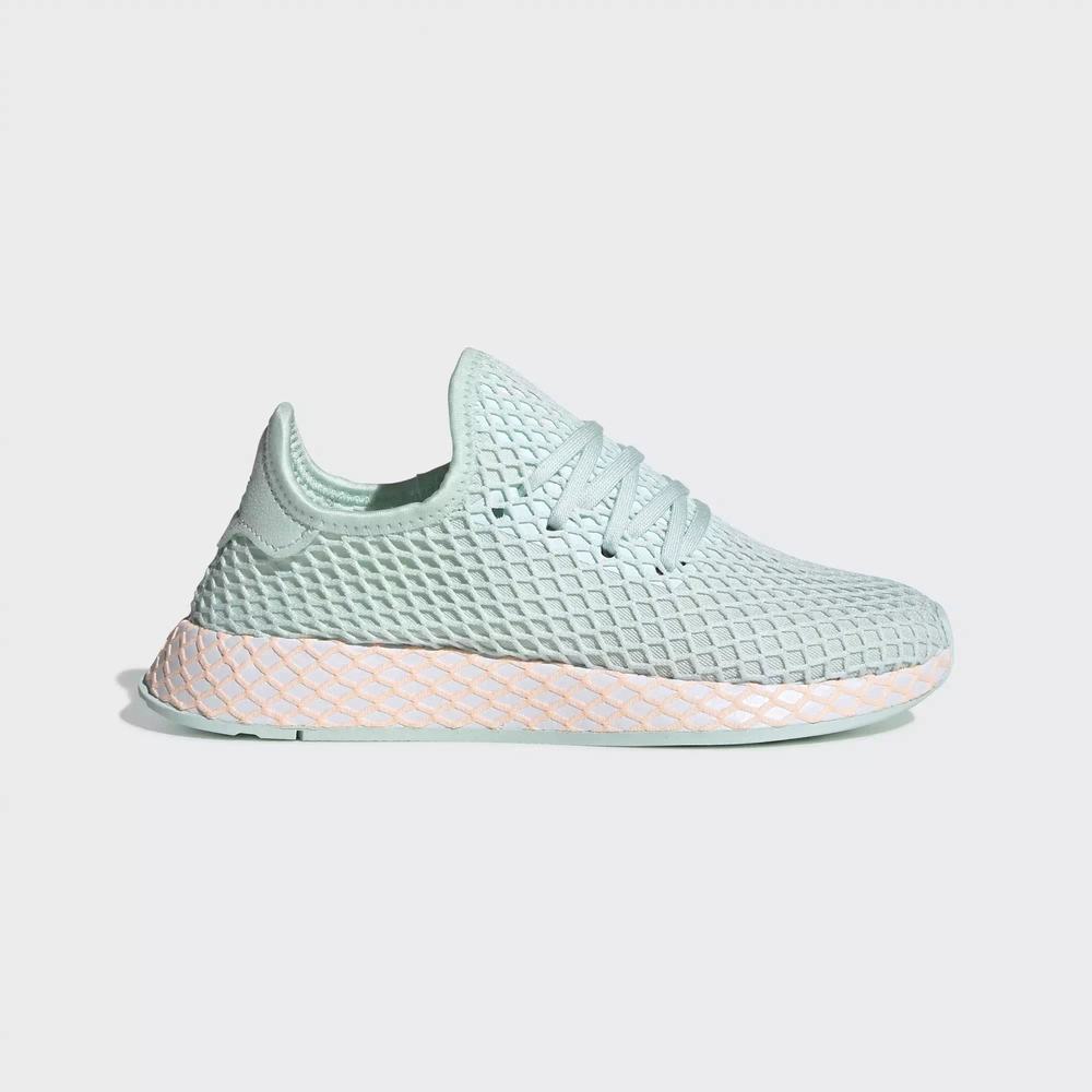 Adidas Deerupt Runner Tenis Verdes Para Niña (MX-13828)